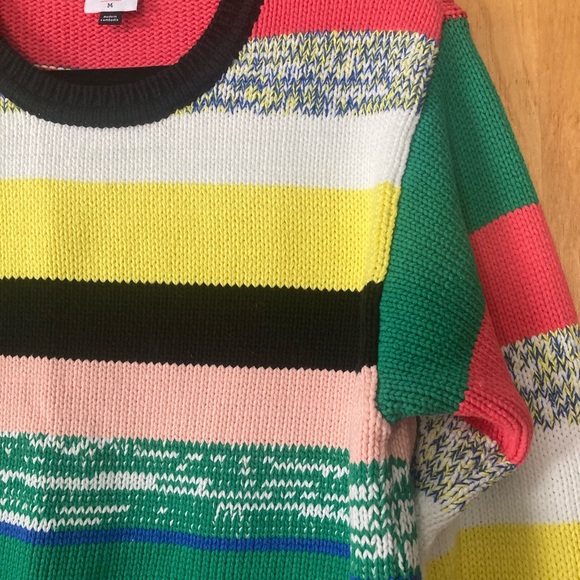 CAbi Multicolor Striped Crew Neck Sweater - Picture 3 of 10